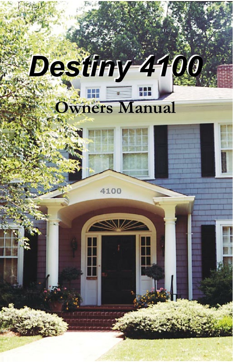 Destiny 4100 User manual