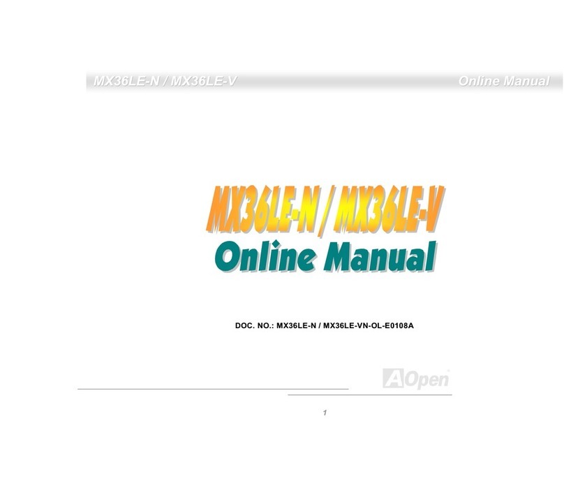 AOpen MX36LE-N Setup guide