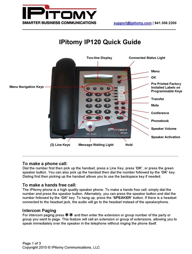 IPitomy IP120 User manual
