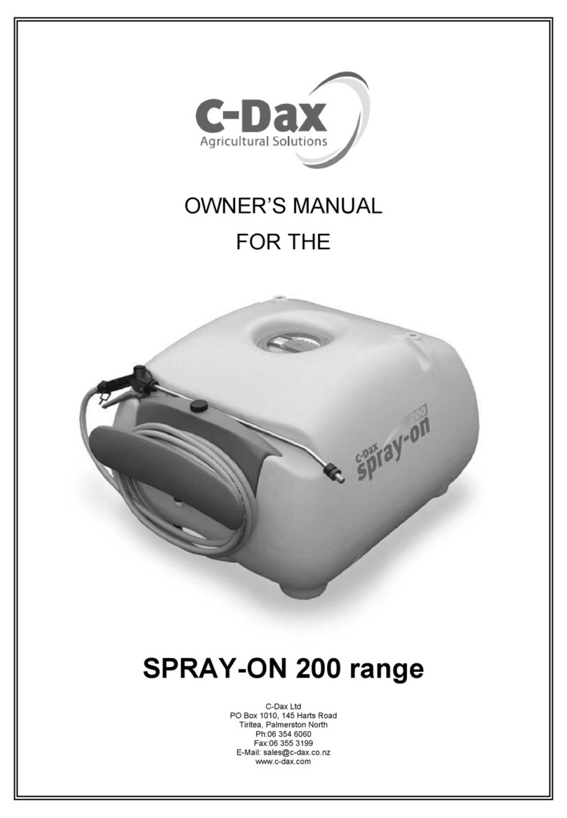 C-Dax SPRAY-ON 200 Series owner's manual