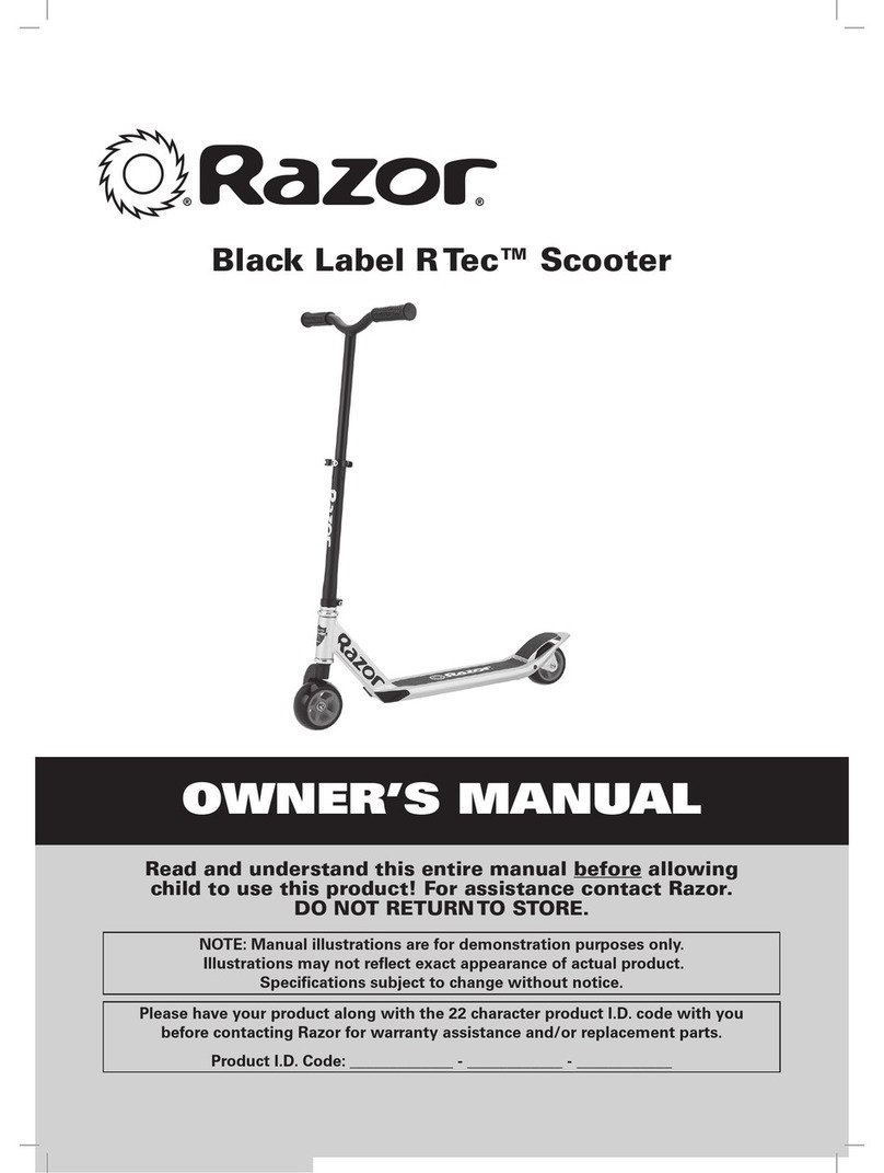 Razor Black Label R Tec User manual