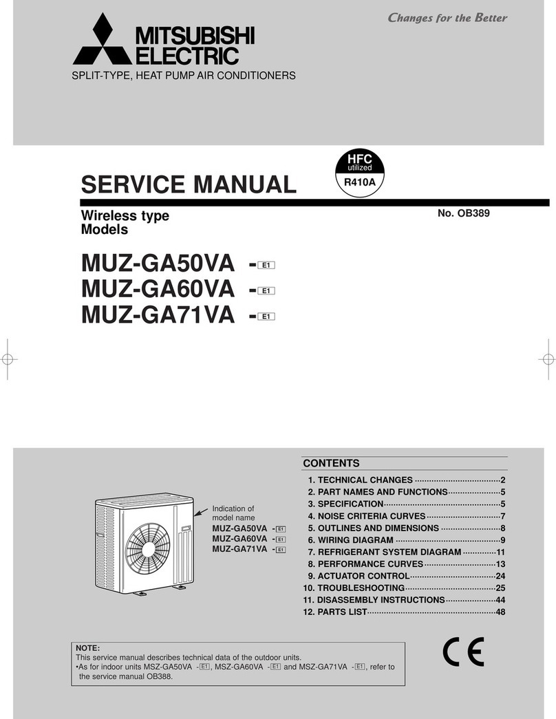 Mitsubishi Electric MUZ-GA50VA User manual