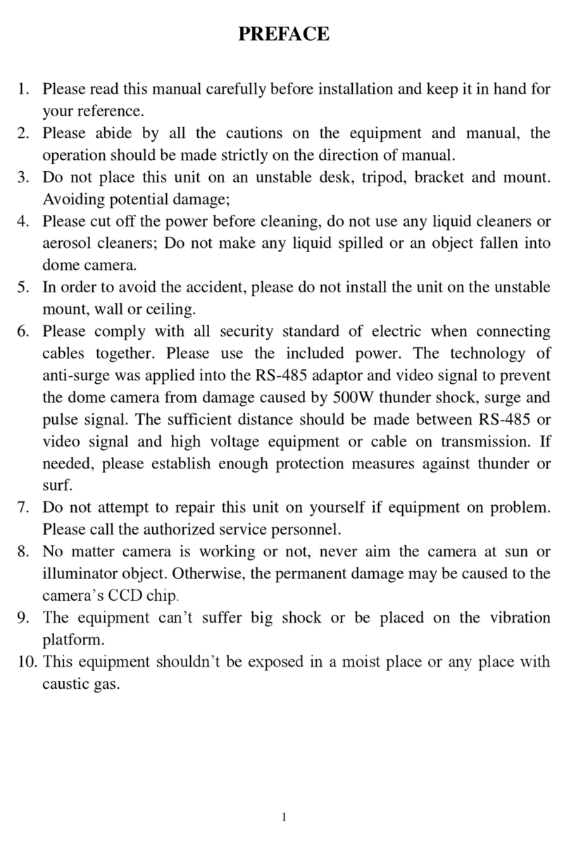 Optiview dome camera User manual