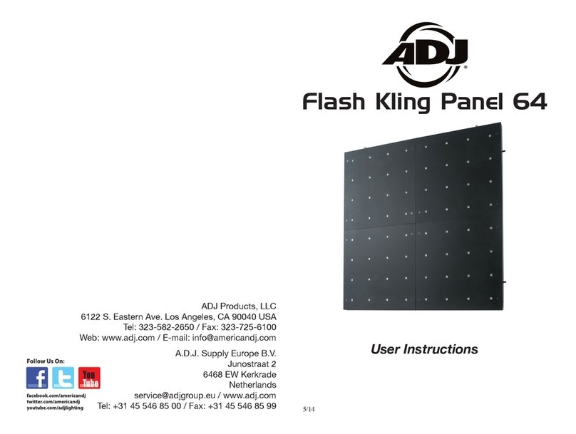 ADJ Flash Kling Panel 64 User manual