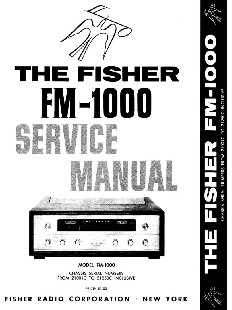 Fisher FM-1000 Service manual