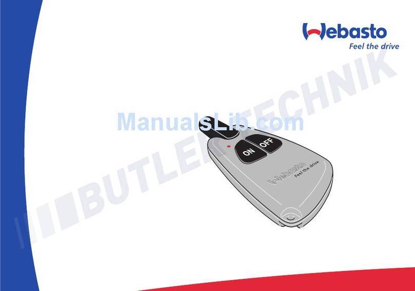 Webasto Telestart T80 operating instructions