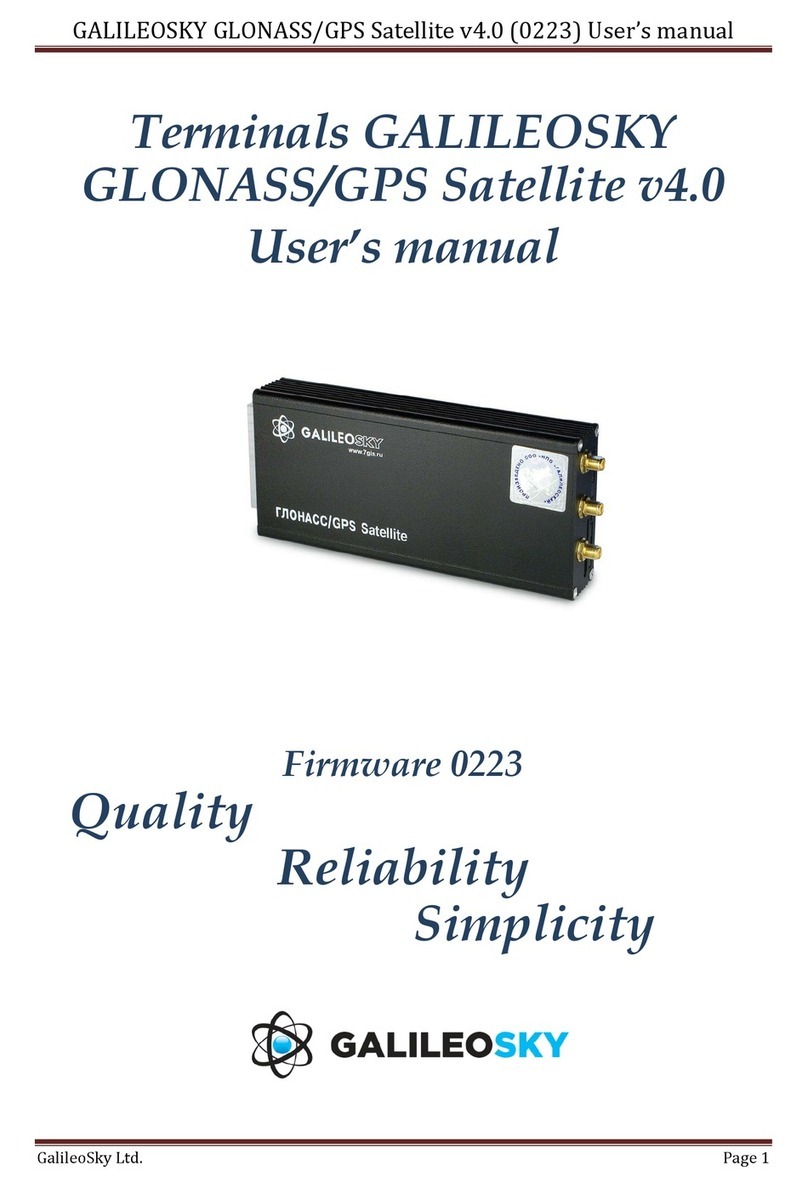 GalileoSky GLONASS/GPS Satellite v4.0 user manual