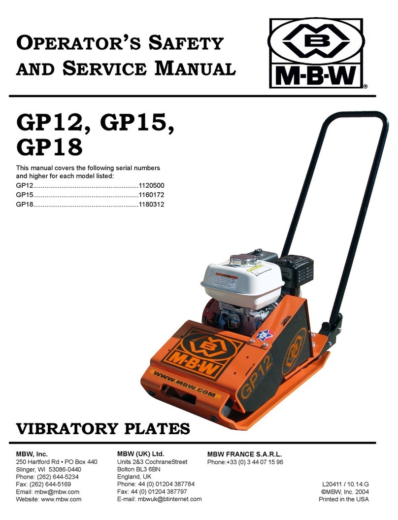 MBW GP12 User manual