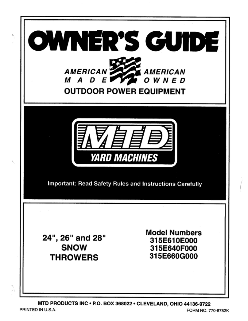 MTD 315E610E000 owner's guide