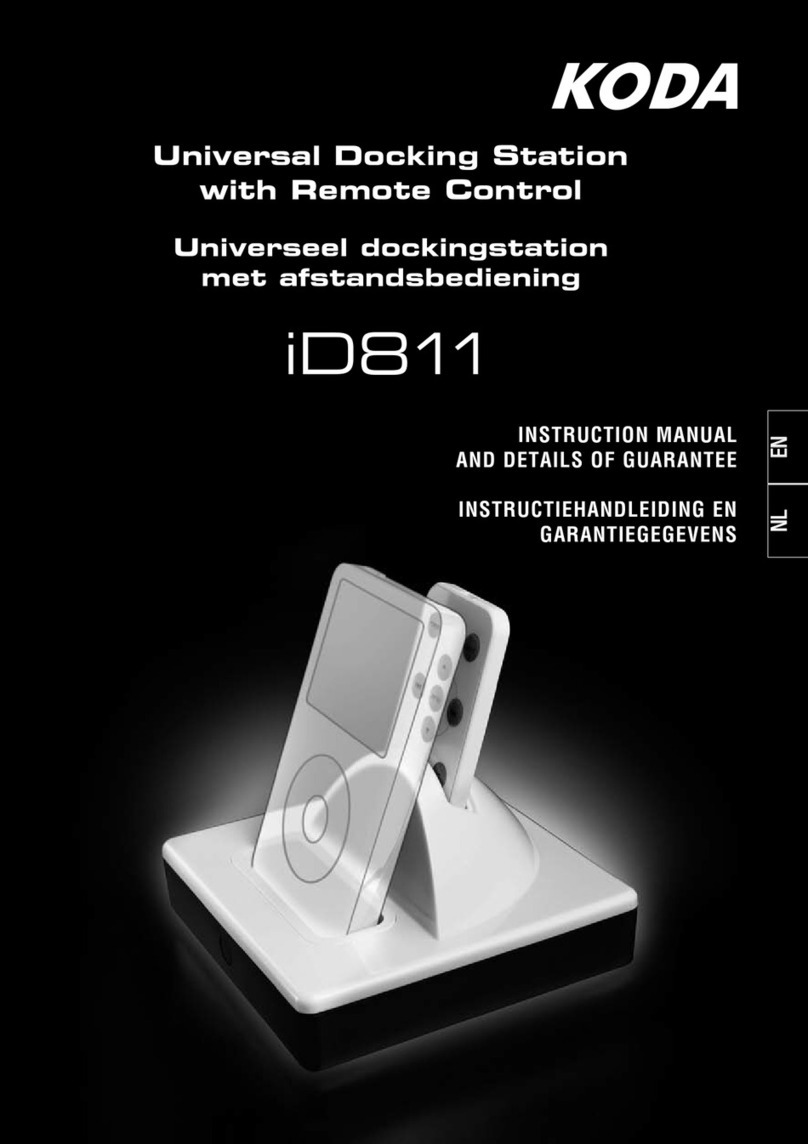 KODA iD811 Instruction manual and details of duarantee