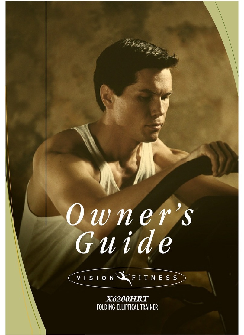 Vision Fitness X6200HRT owner's guide