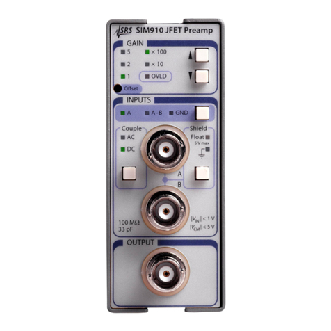 Stanford Research Systems SIM910 operating manual
