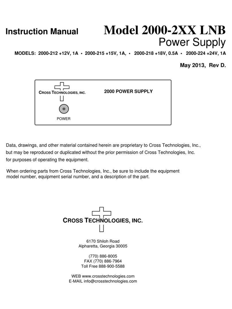Cross Technologies 2000-2 LNB Series instruction manual