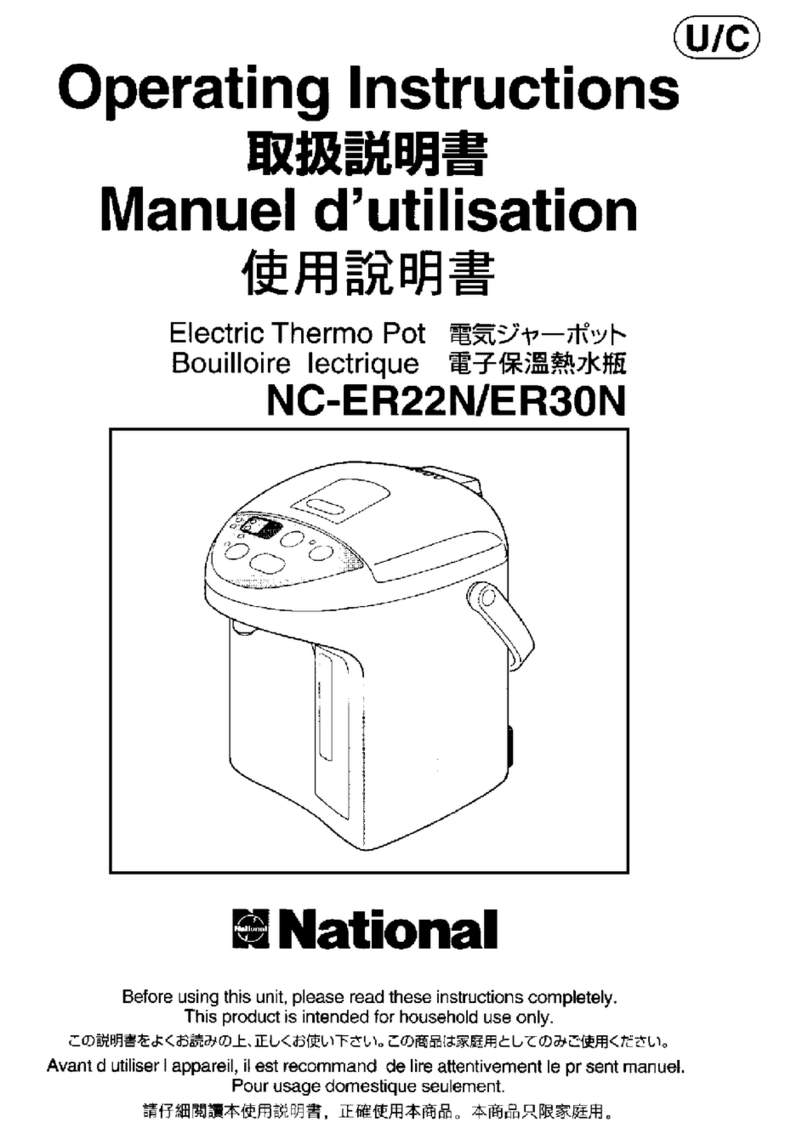 National NC-ER22N operating instructions