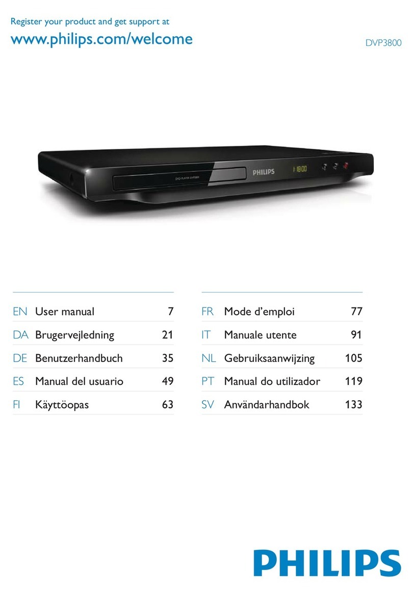 Philips DVP3800 User manual