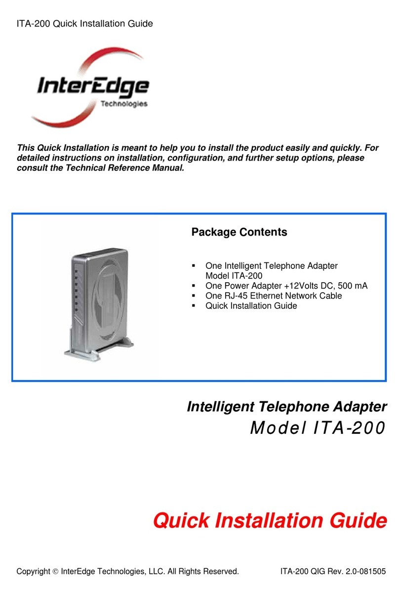 InterEdge ITA-200 Quick installation guide