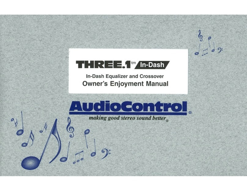 Audio Control Three.1 User manual