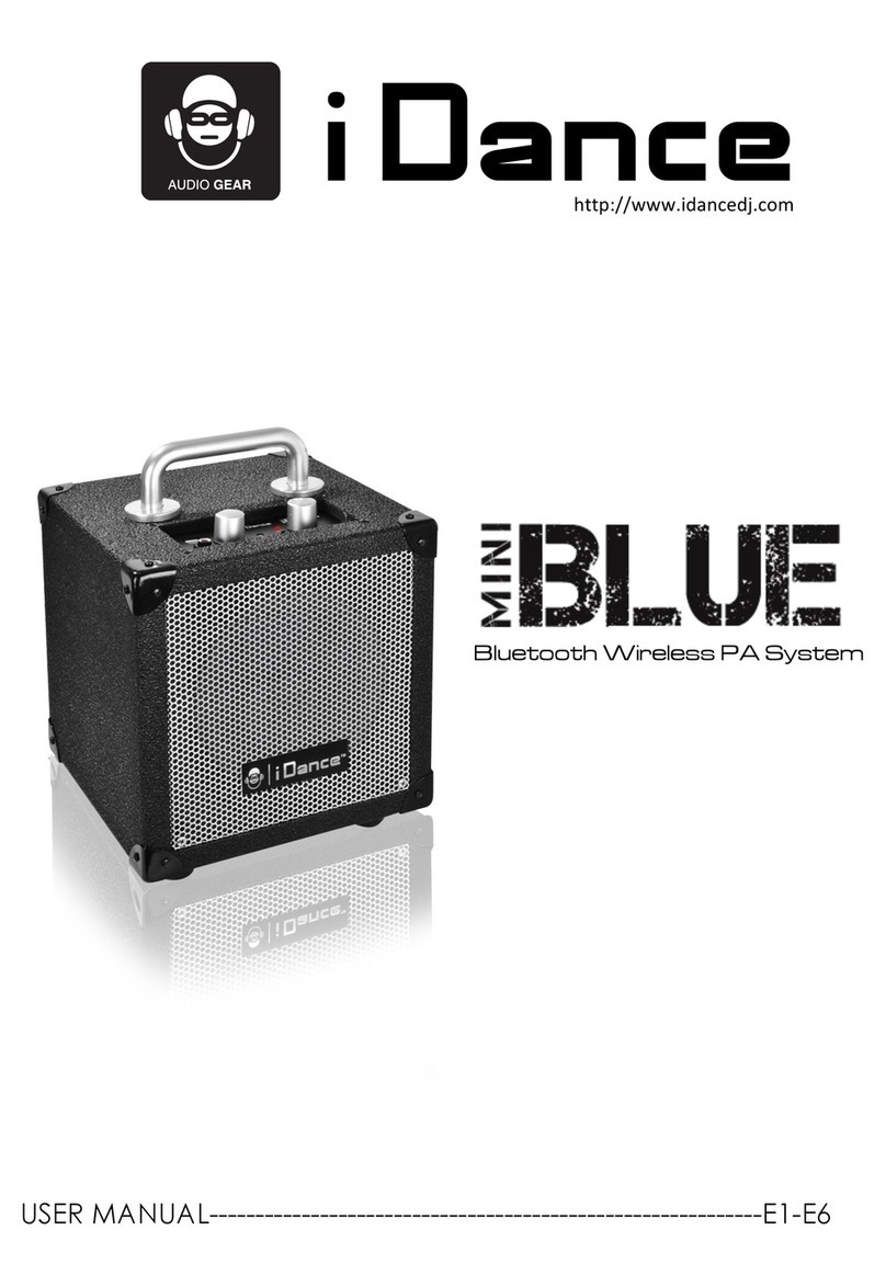 iDance MiniBlue user manual