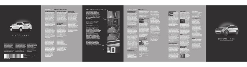 Lincoln 2010 MKX User manual