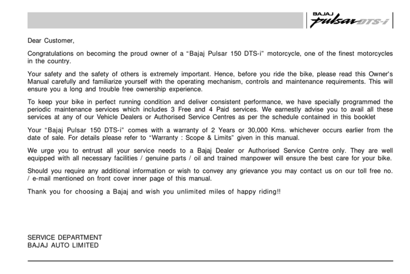 Bajaj Pulsar 150 DTS-i user manual