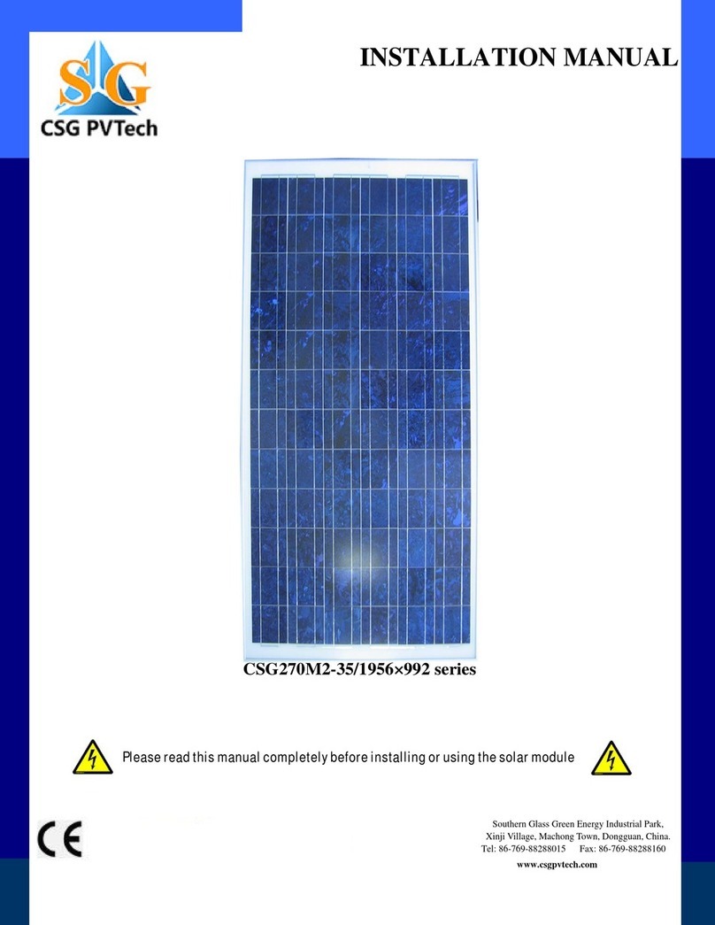 CSG PVTech CSG270M2-35/1956x992 series User manual