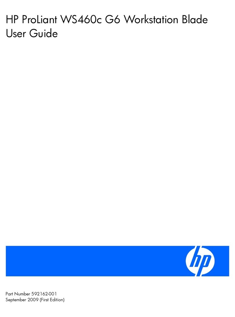 HP ProLiant WS460c G6 Workstation Blade User manual
