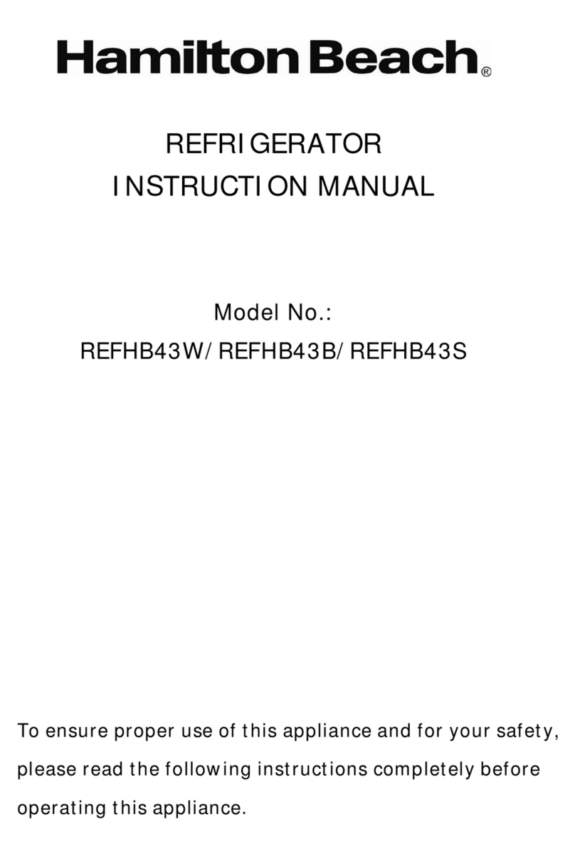 Hamilton Beach REFHB43W instruction manual