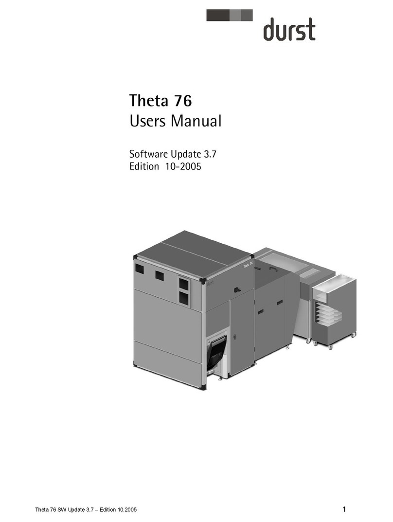 Durst Theta 76 User manual