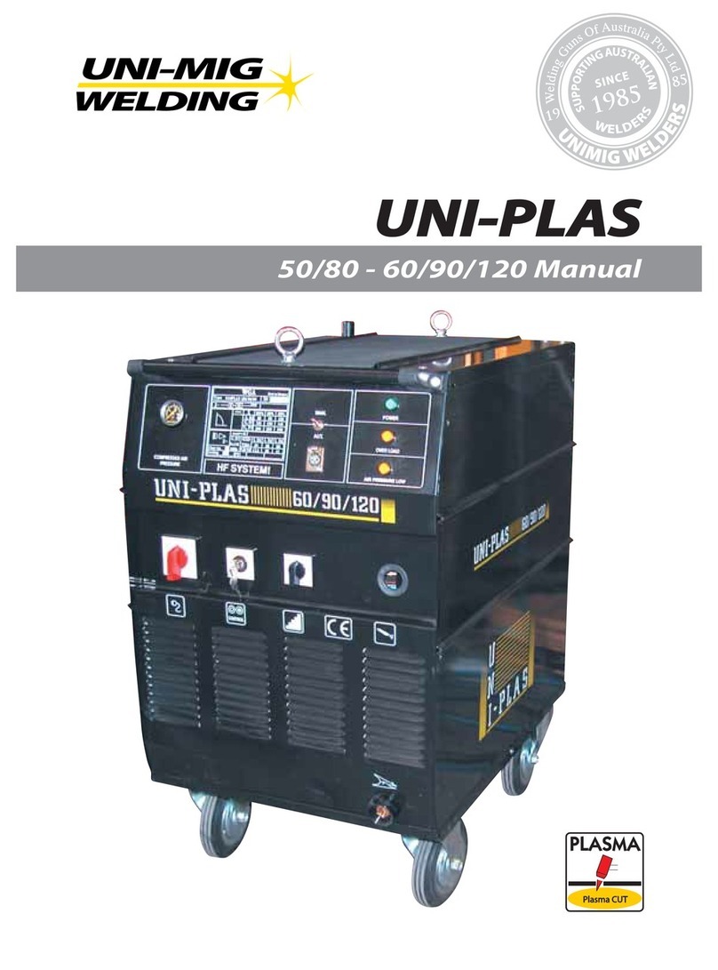 Uni-Mig UNI-PLAS 50/80 User manual