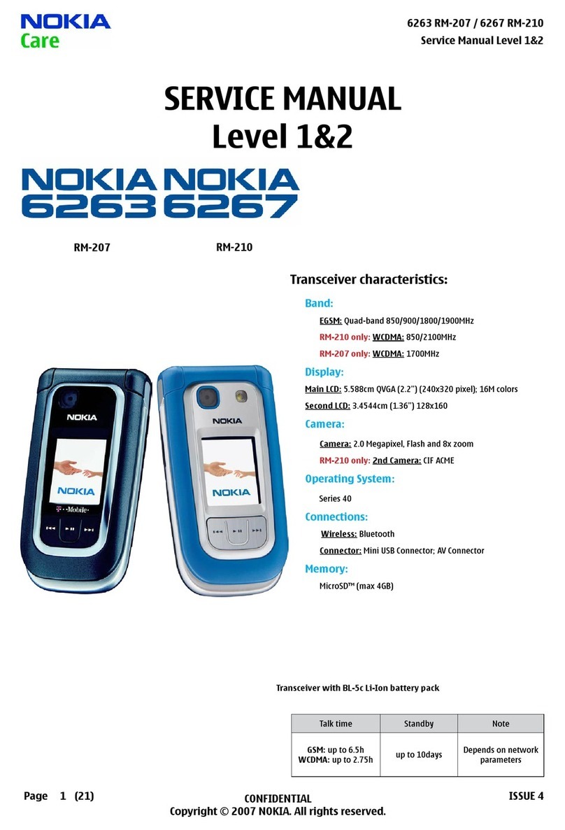 Nokia 6262 User manual