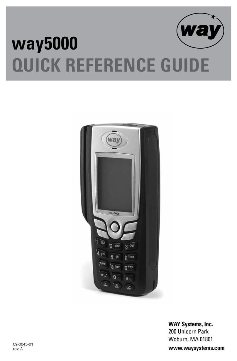 WAY Systems way5000 Quick reference guide