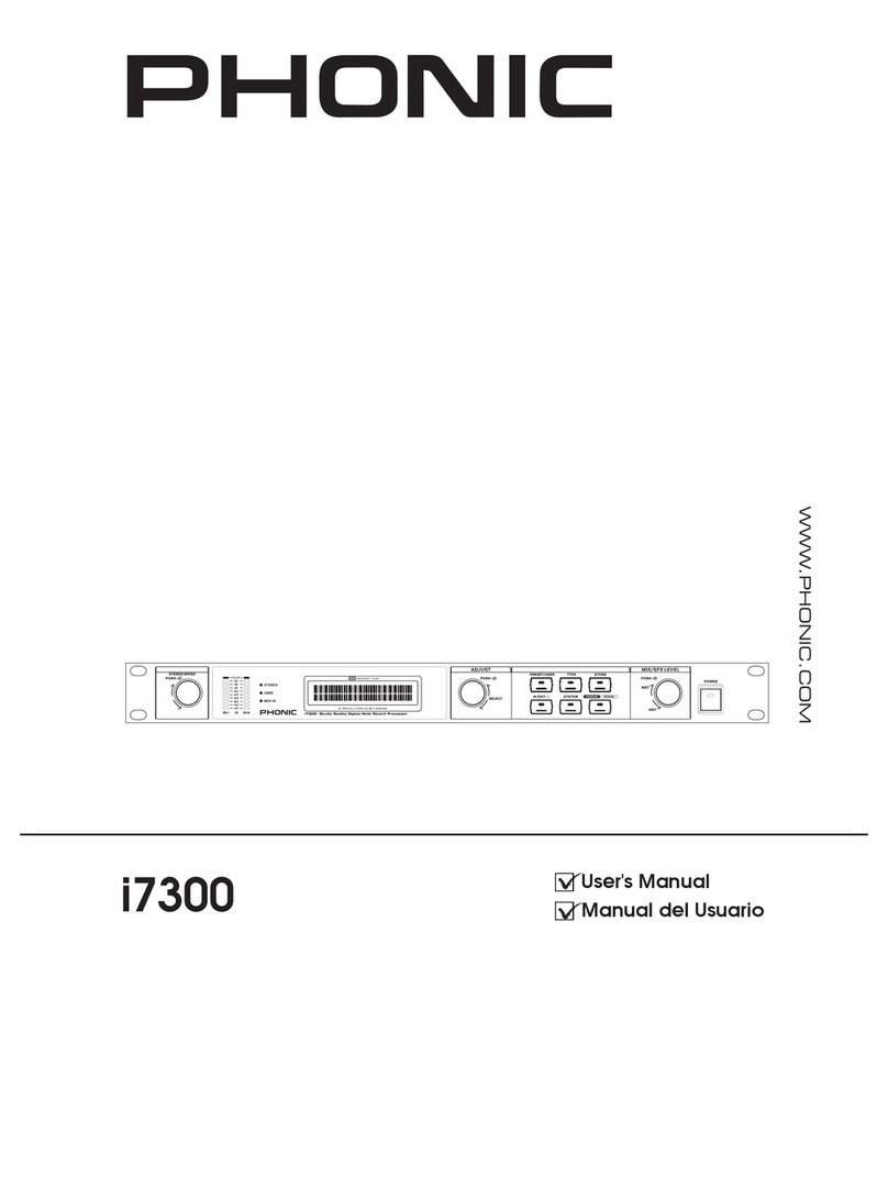 Phonic i7300 ReverbMaster user manual