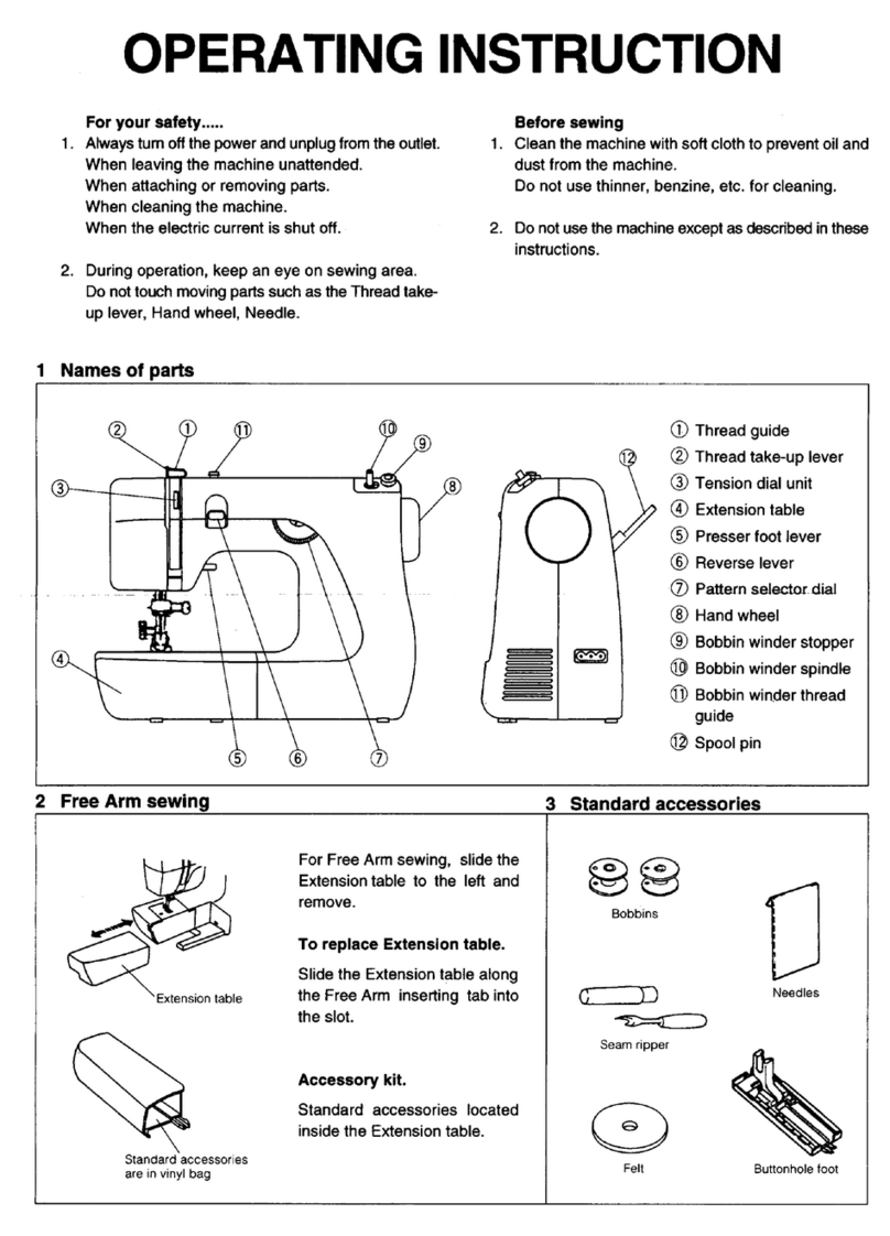 Janome Sewing Machine User manual Janome Sewing Machine User manual