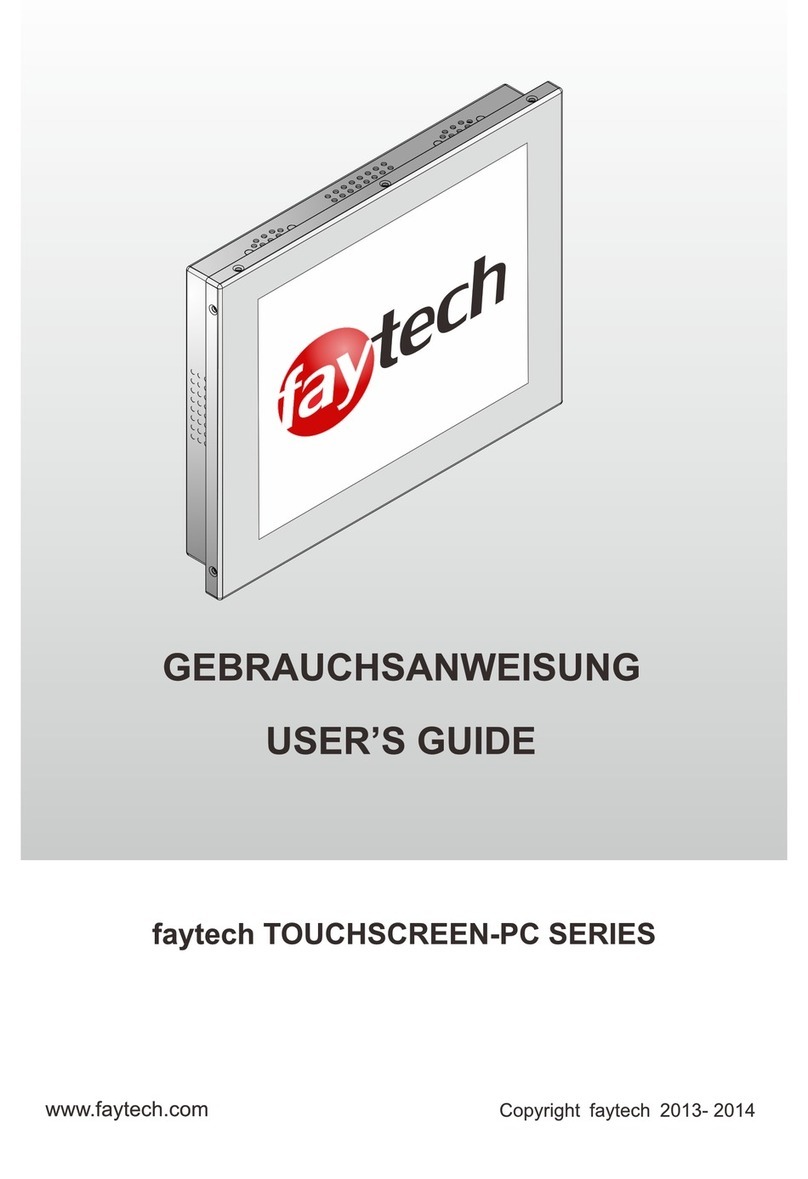 Faytech TOUCHSCREEN-PC SERIES User manual