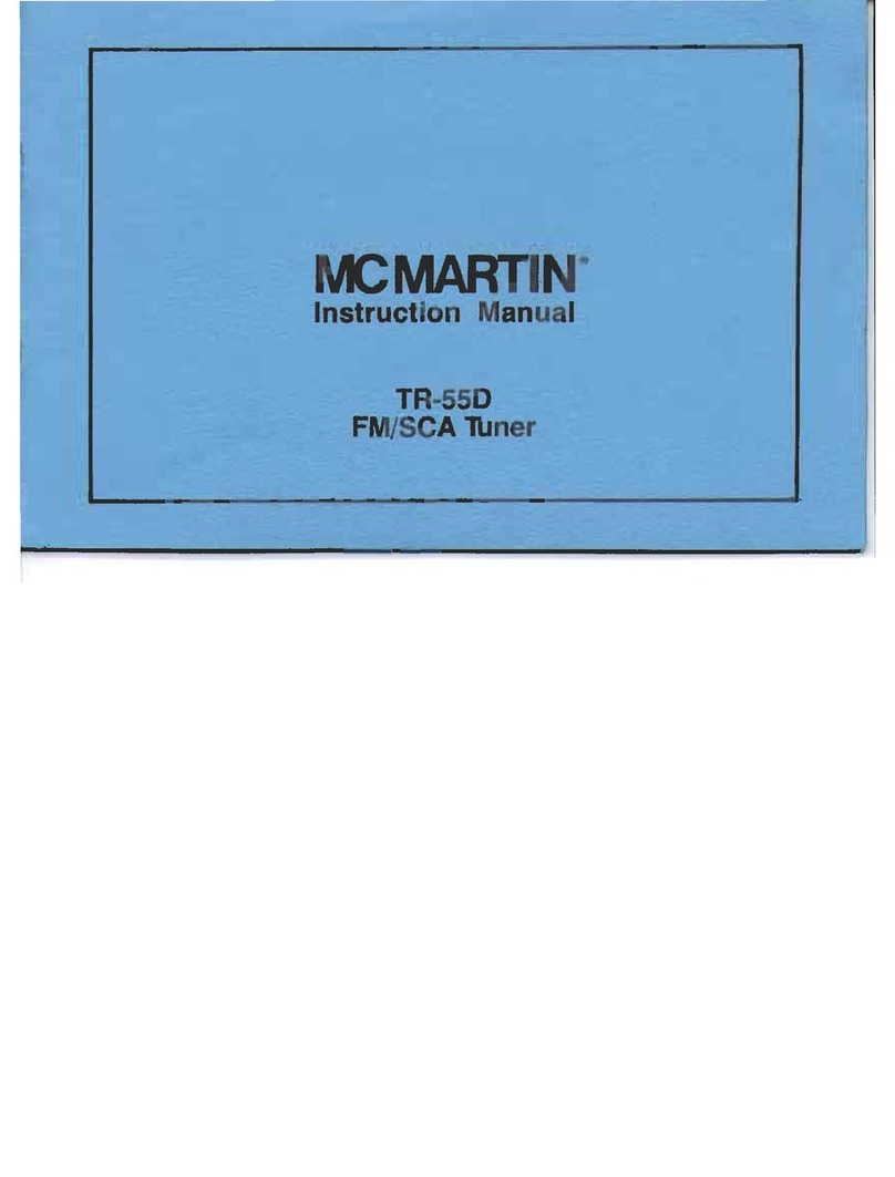 McMartin TR-55D instruction manual