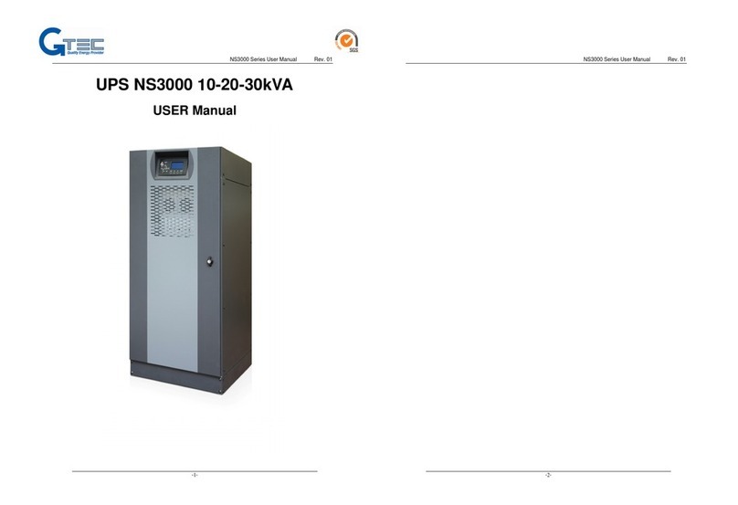 Gtec NS3000 10 kVA User manual