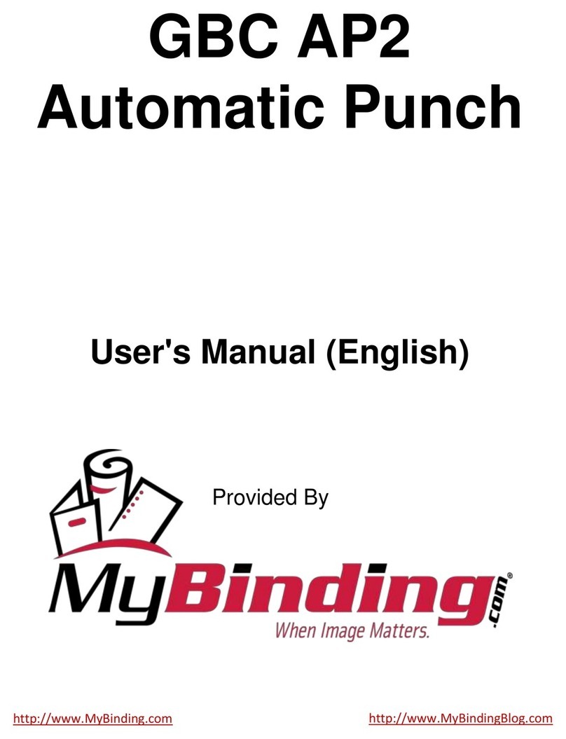 GBC AP-2 User manual