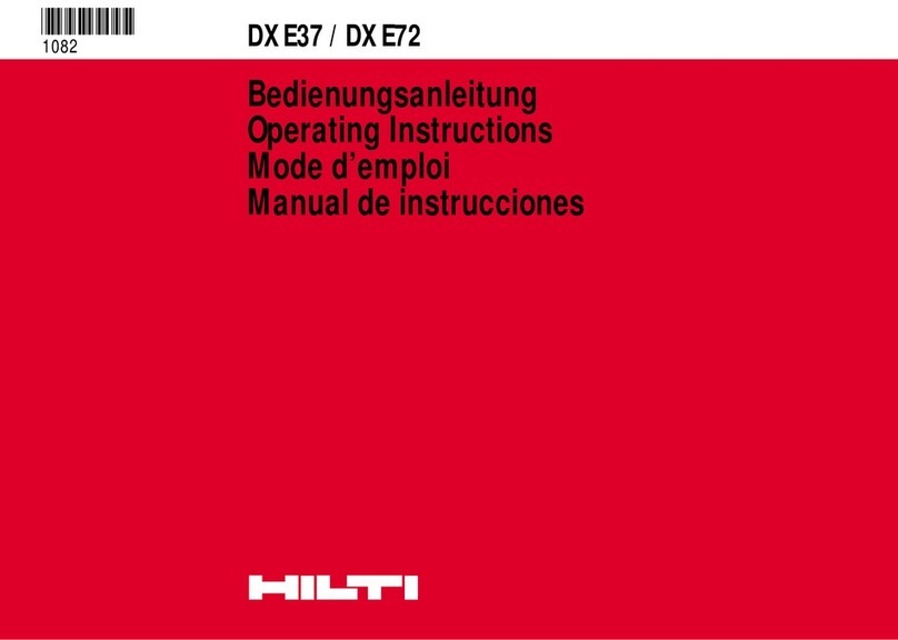 Hilti DXE37 User manual