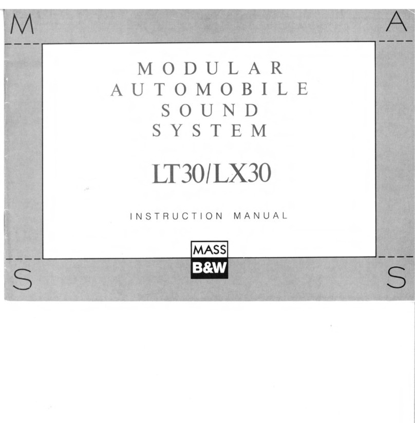Bowers & Wilkins LT30 instruction manual Bowers & Wilkins LT30 instruction manual