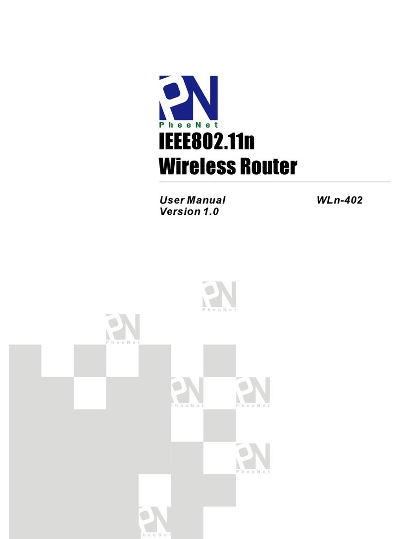 PheeNet IEEE802.11n user manual