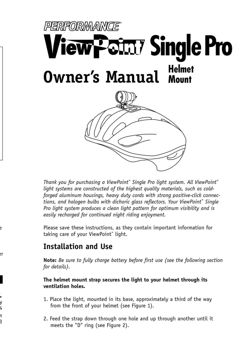 Performance ViewPoint Single Pro owner's manual Performance ViewPoint Single Pro owner's manual