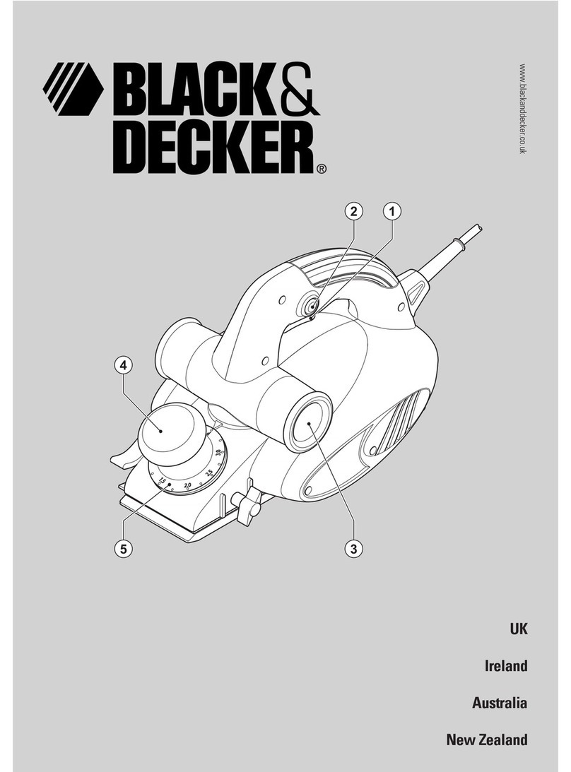 Black & Decker Planer manual