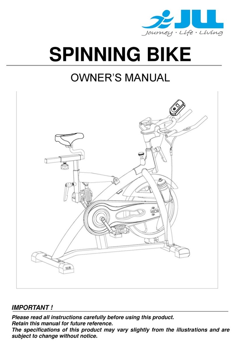 JLL SPINNING BIKE owner's manual