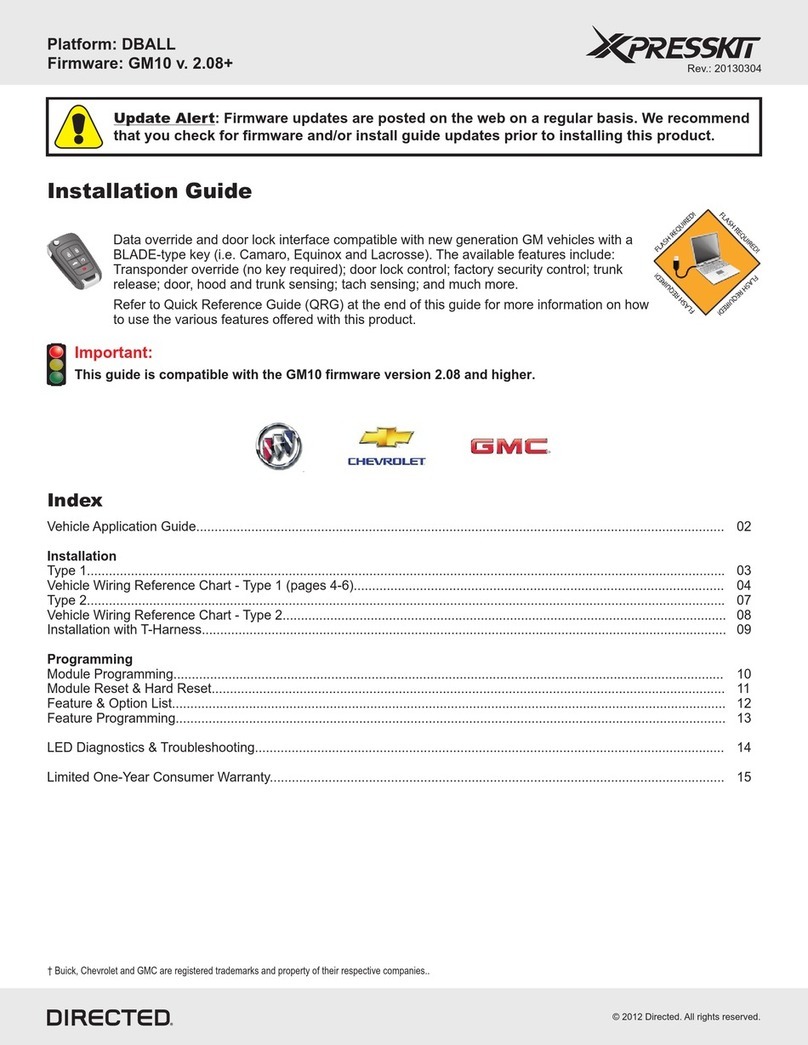 Directed DBALL-GM10 XPRESSKIT Quick reference guide