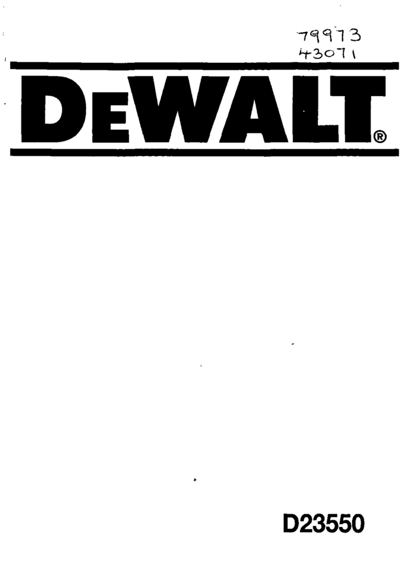 DeWalt D23550 User manual