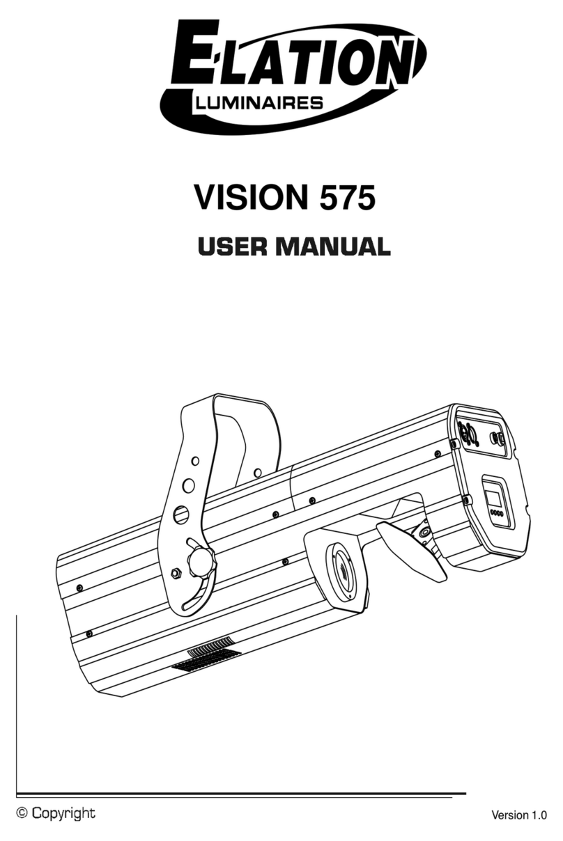Elation VISION 575 User manual Elation VISION 575 User manual