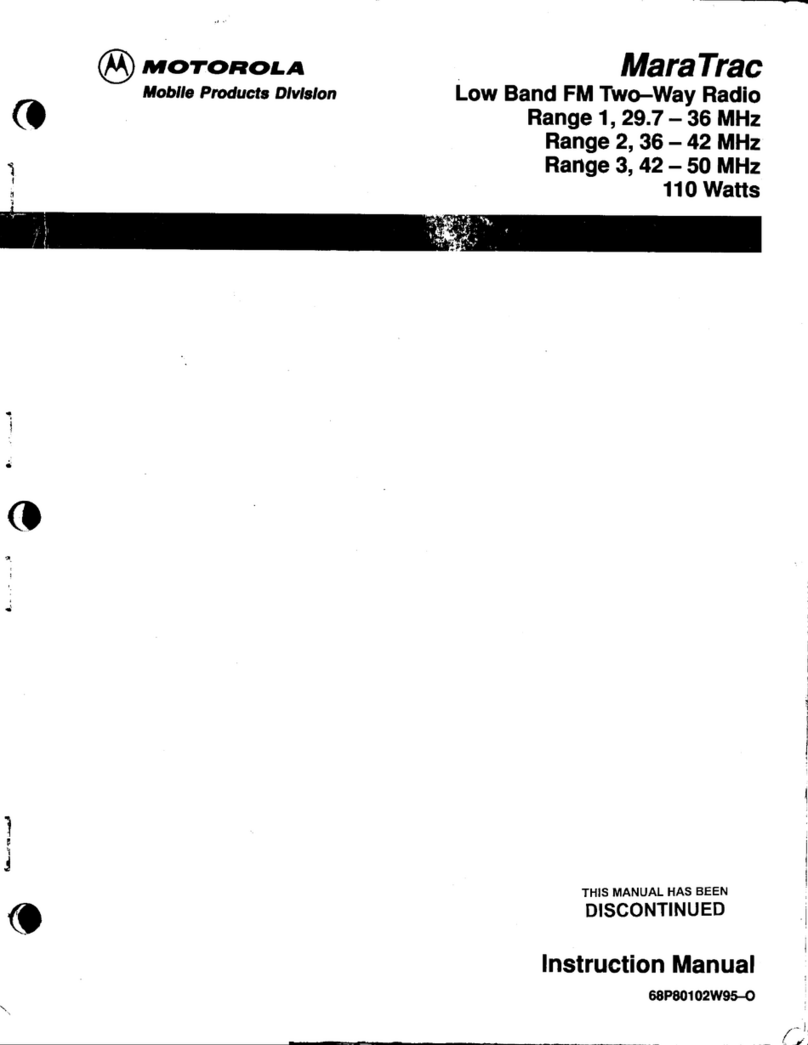 Motorola MaraTrac User manual
