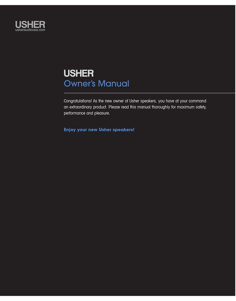Usher Speakers owner's manual