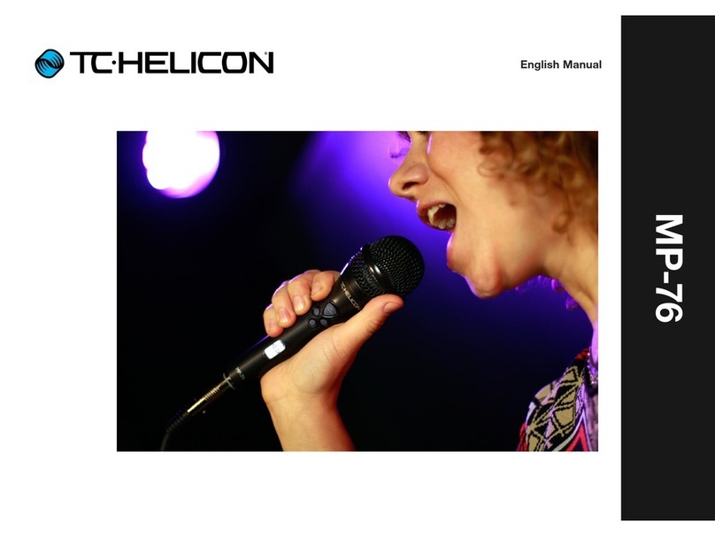 TC-Helicon MP-76 user manual TC-Helicon MP-76 user manual