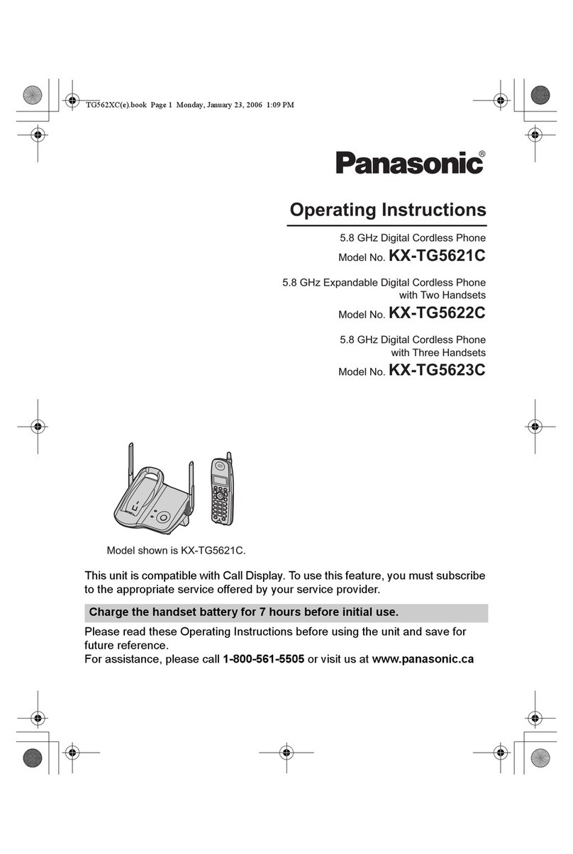 Panasonic KX-TG5621C operating instructions